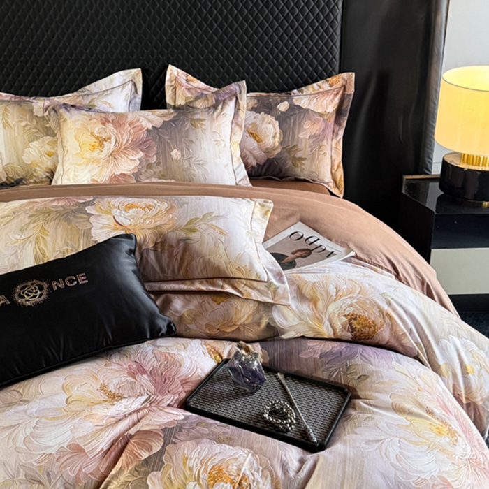 91家纺网 家纺一手货源 找家纺 棠颂家纺 2026新款全棉陶瓷磨毛数码印花四件套（控价不低于150元） 露华浓