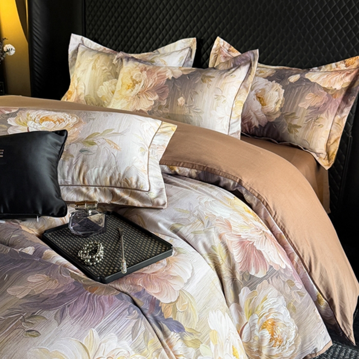 91家纺网 家纺一手货源 找家纺 棠颂家纺 2026新款全棉陶瓷磨毛数码印花四件套（控价不低于150元） 露华浓