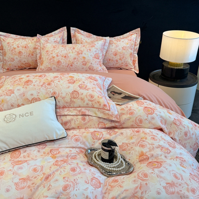 91家纺网 家纺一手货源 找家纺 棠颂家纺 2026新款全棉陶瓷磨毛数码印花四件套（控价不低于150元） 满庭芳