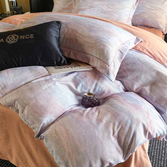 91家纺网 家纺一手货源 找家纺 棠颂家纺 2026新款全棉陶瓷磨毛数码印花四件套（控价不低于150元） 云纱