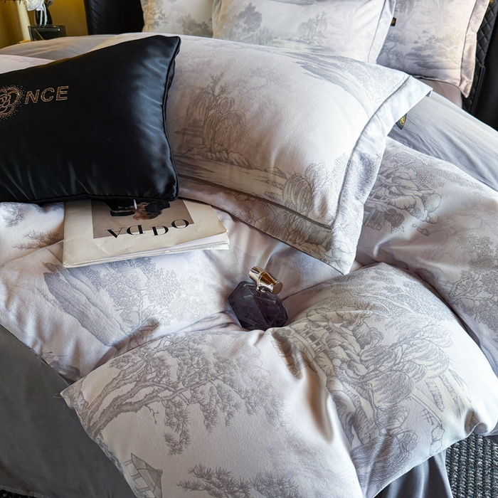 91家纺网 家纺一手货源 找家纺 棠颂家纺 2026新款全棉陶瓷磨毛数码印花四件套（控价不低于150元） 凌云