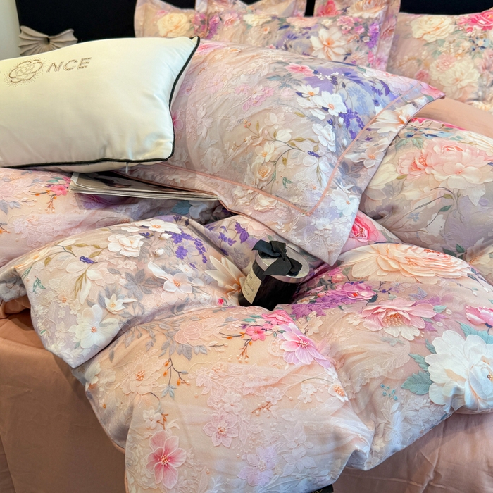 91家纺网 家纺一手货源 找家纺 棠颂家纺 2026新款全棉陶瓷磨毛数码印花四件套（控价不低于150元） 锦绣江南