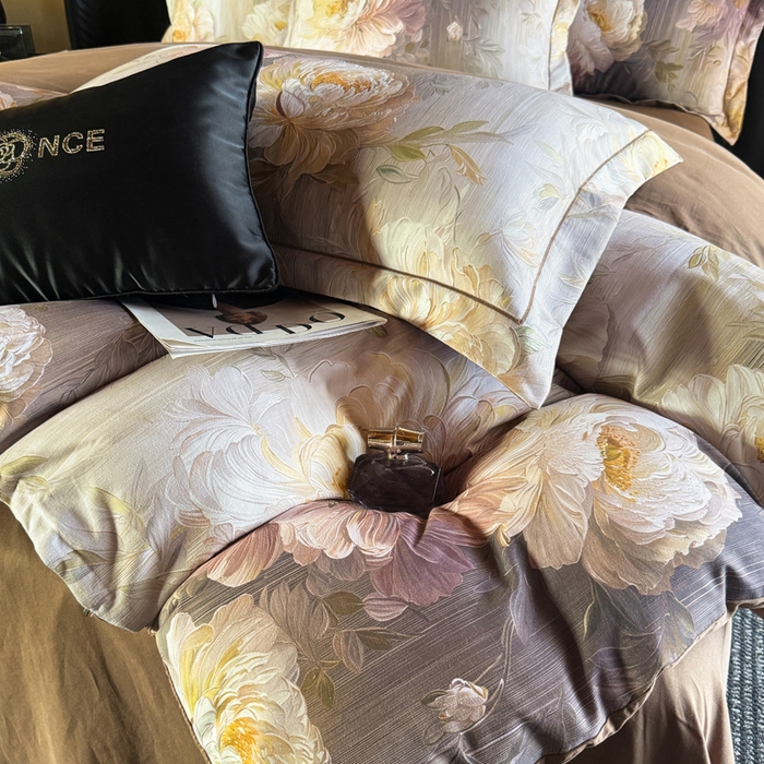 91家纺网 家纺一手货源 找家纺 棠颂家纺 2026新款全棉陶瓷磨毛数码印花四件套（控价不低于150元） 露华浓