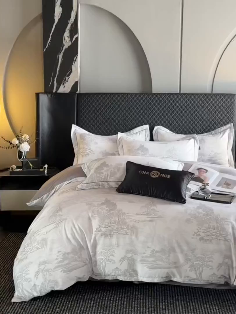 91家纺网 家纺一手货源 找家纺 棠颂家纺 2026新款全棉陶瓷磨毛数码印花四件套（控价不低于150元） 凌云