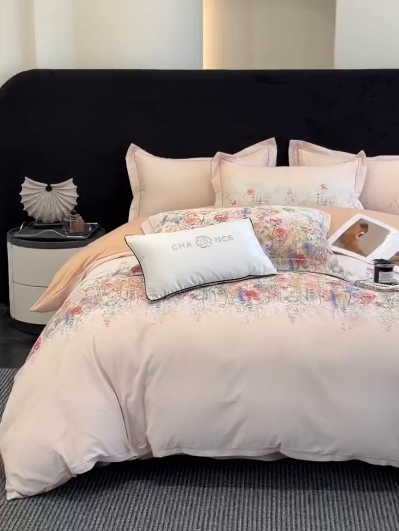 91家纺网 家纺一手货源 找家纺 棠颂家纺 2026新款全棉陶瓷磨毛数码印花四件套（控价不低于150元） 香径