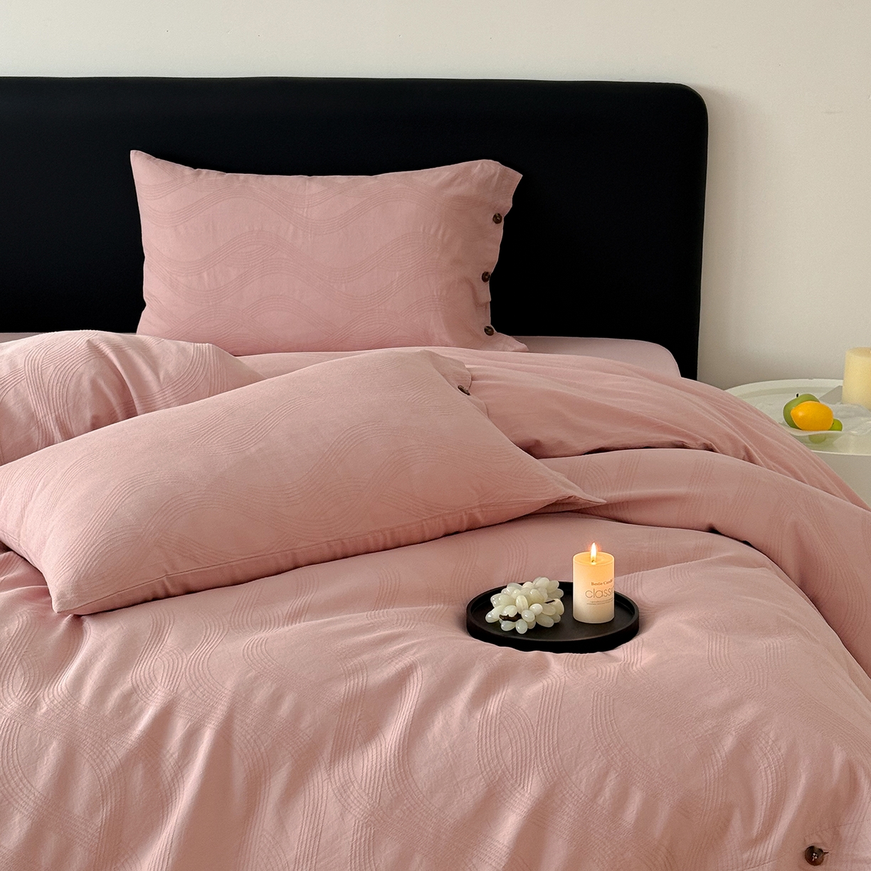 91家纺网 家纺一手货源 找家纺 （总）曼布缇 2026新款全棉三层色织提花四件套-奥斯汀（严格控价券后278元起）