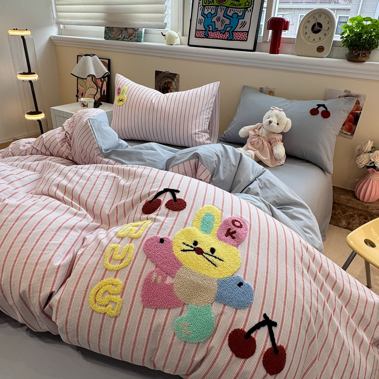 91家纺网 家纺一手货源 找家纺 （总）珺柔家纺 2026新款水洗棉毛巾绣四件套