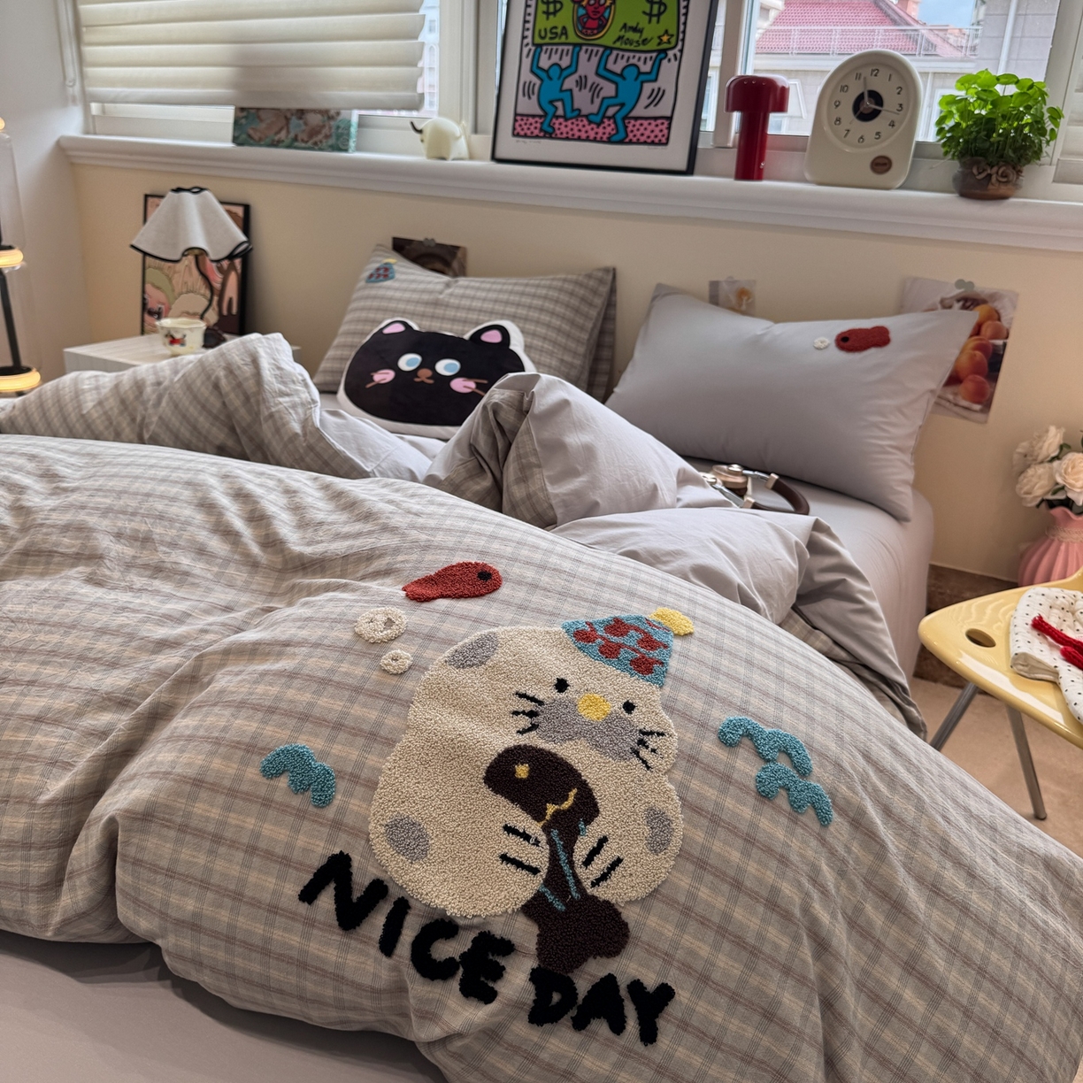 91家纺网 家纺一手货源 找家纺 （总）珺柔家纺 2026新款水洗棉毛巾绣四件套