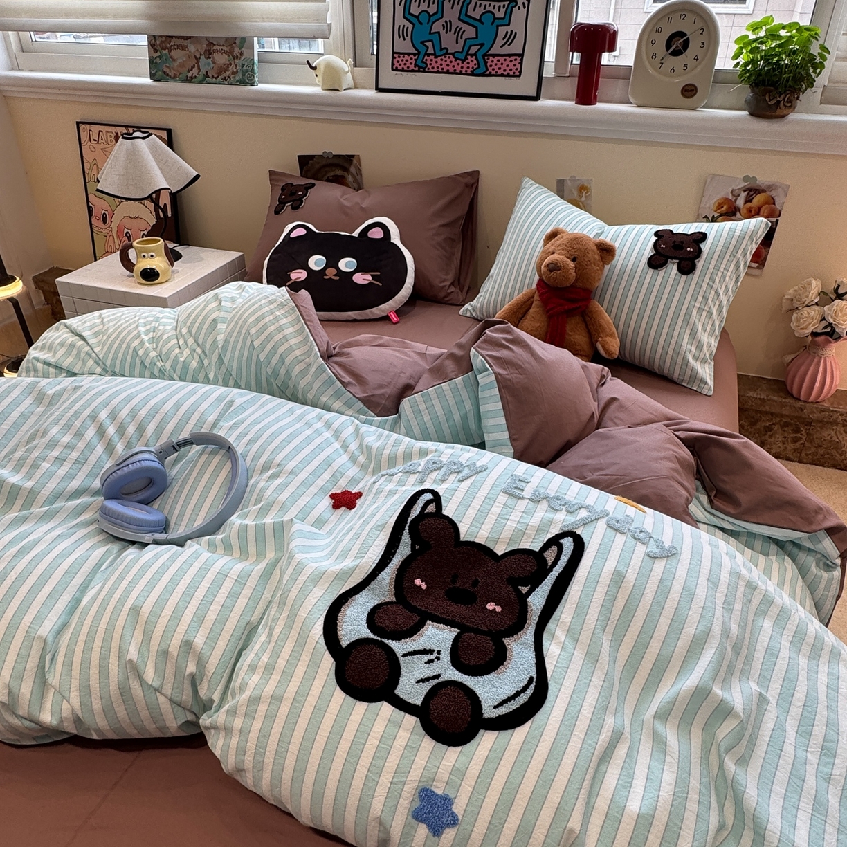 91家纺网 家纺一手货源 找家纺 （总）珺柔家纺 2026新款水洗棉毛巾绣四件套