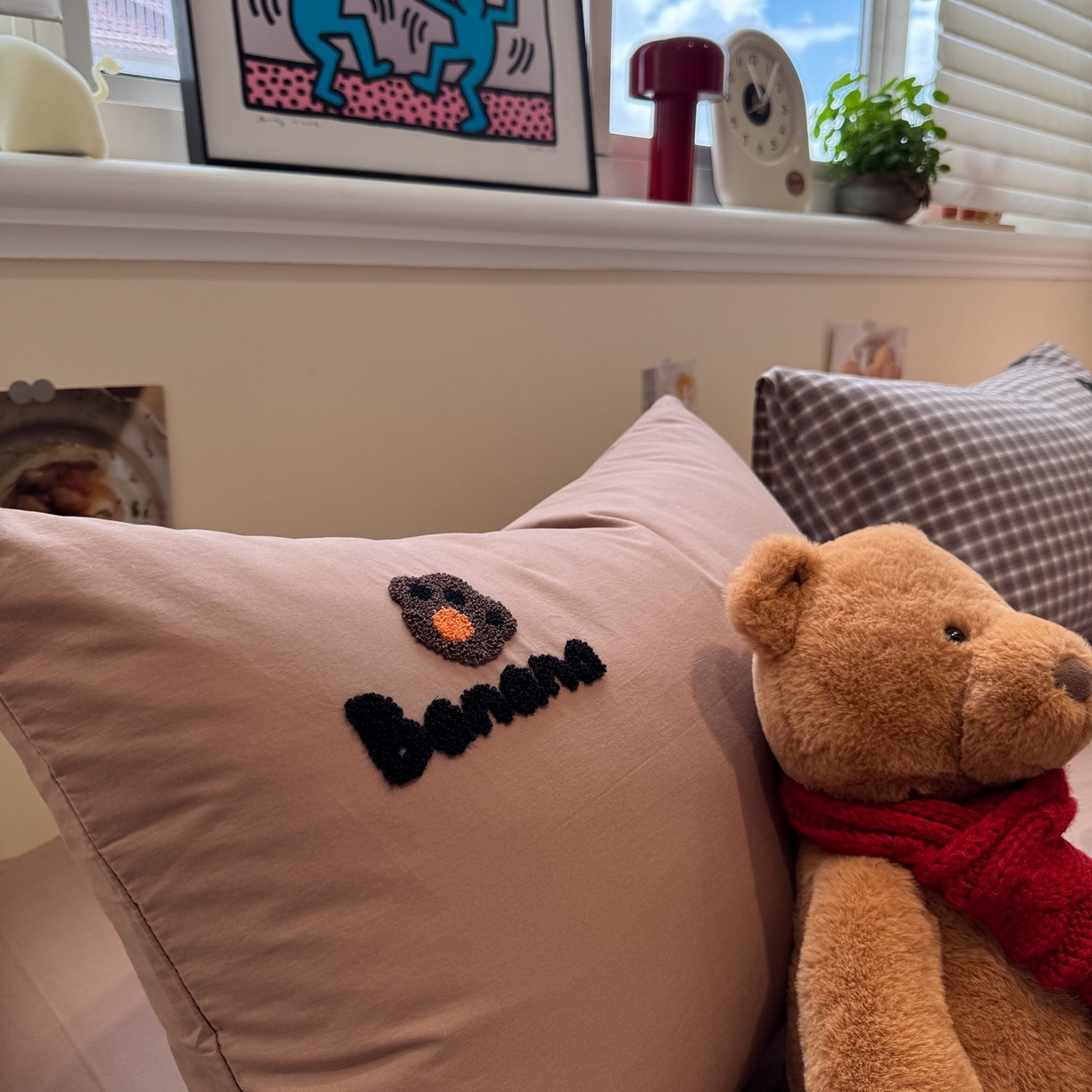 91家纺网 家纺一手货源 找家纺 珺柔家纺 2026新款水洗棉毛巾绣四件套 巧克力小熊