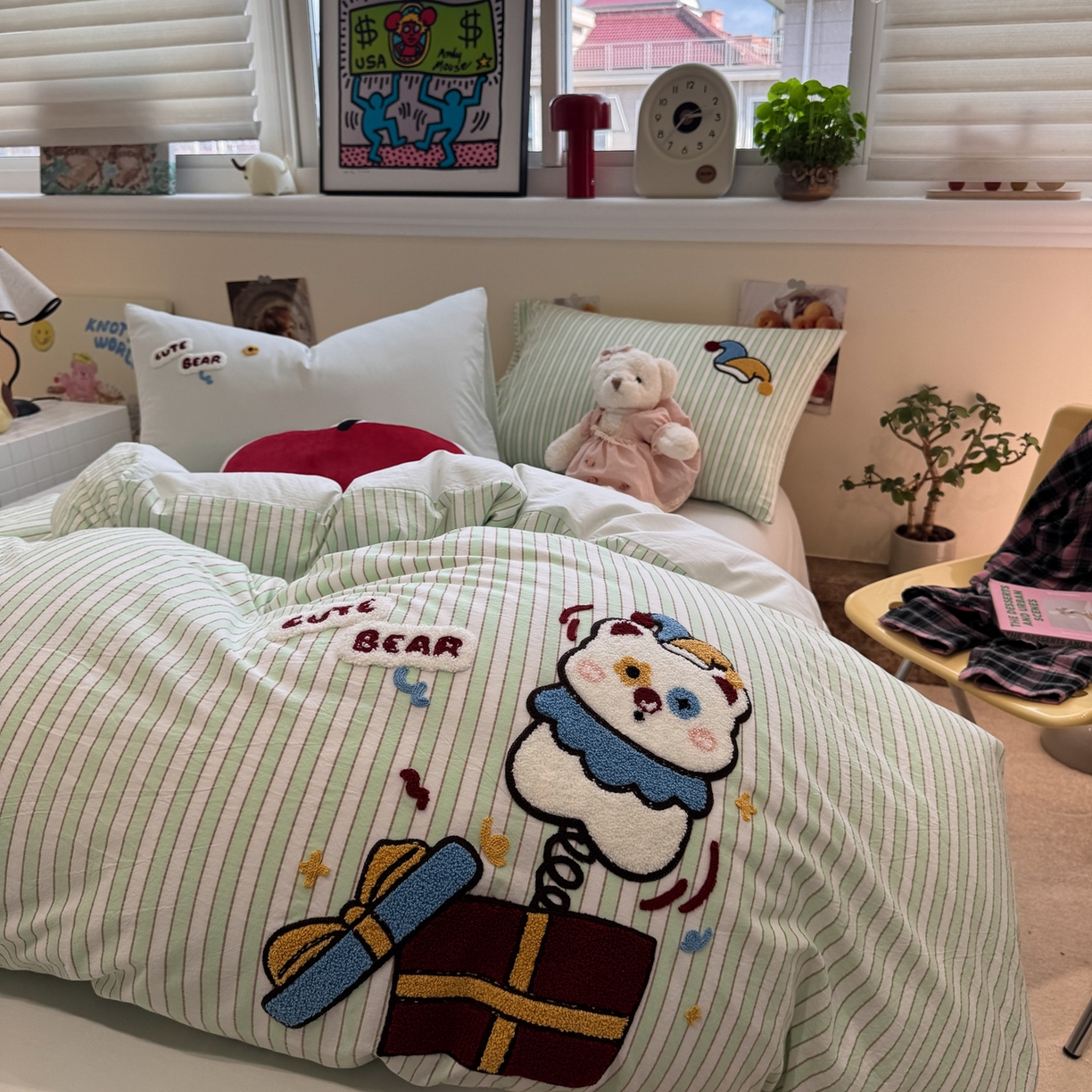 91家纺网 家纺一手货源 找家纺 珺柔家纺 2026新款水洗棉毛巾绣四件套 马戏小礼物