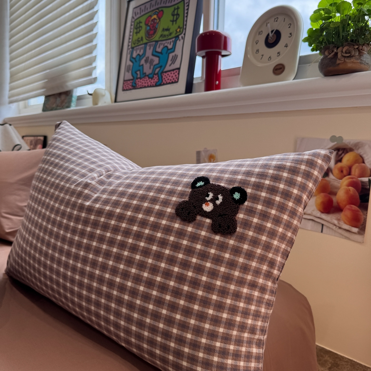 91家纺网 家纺一手货源 找家纺 珺柔家纺 2026新款水洗棉毛巾绣四件套 巧克力小熊