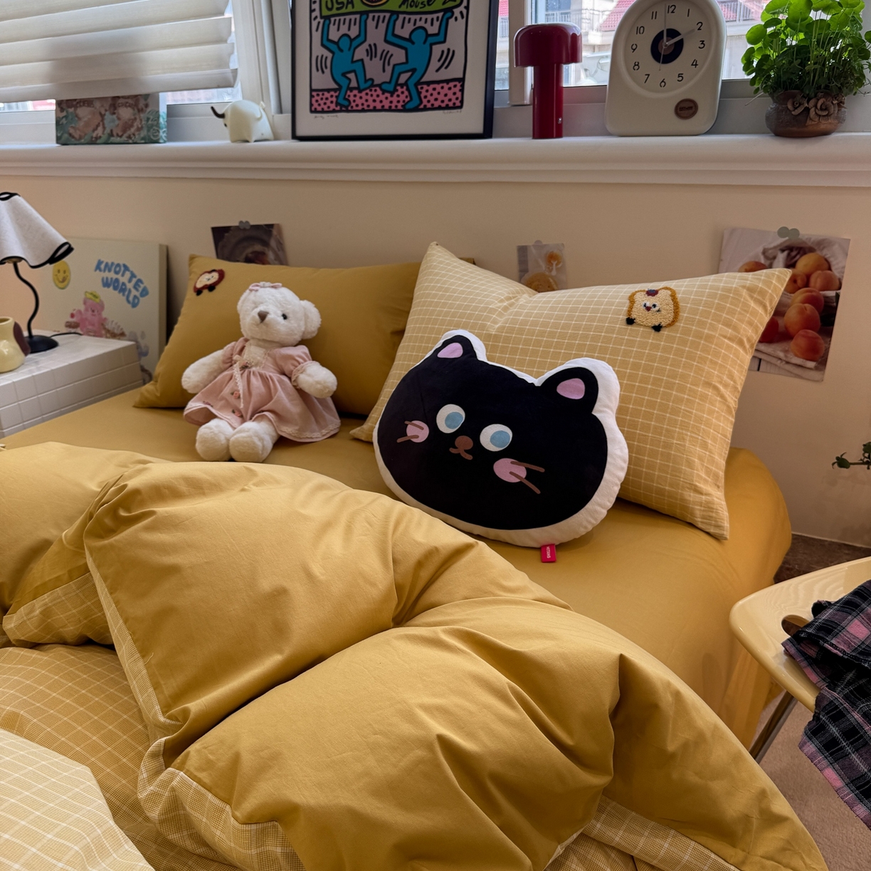 91家纺网 家纺一手货源 找家纺 珺柔家纺 2026新款水洗棉毛巾绣四件套 小曲奇