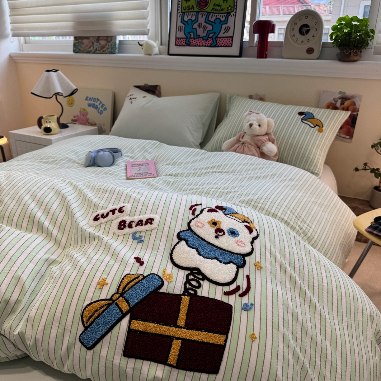 91家纺网 家纺一手货源 找家纺 珺柔家纺 2026新款水洗棉毛巾绣四件套 马戏小礼物