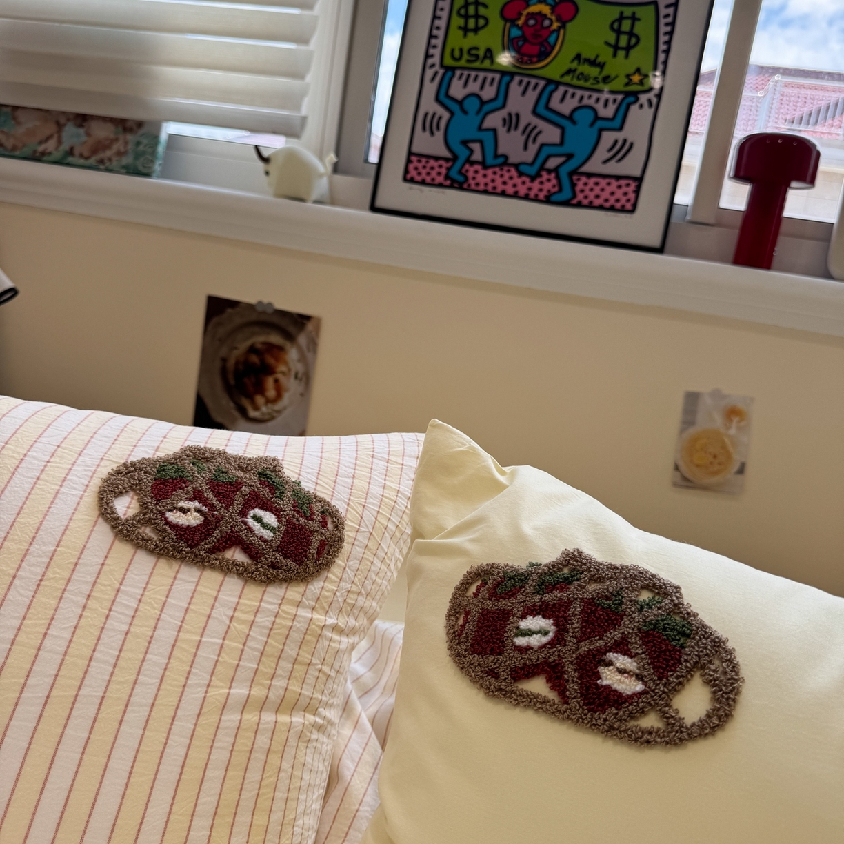 91家纺网 家纺一手货源 找家纺 珺柔家纺 2026新款水洗棉毛巾绣四件套 番茄小羊