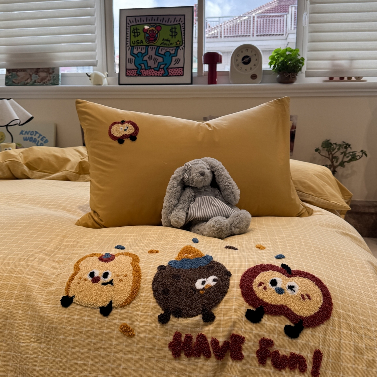 91家纺网 家纺一手货源 找家纺 珺柔家纺 2026新款水洗棉毛巾绣四件套 小曲奇