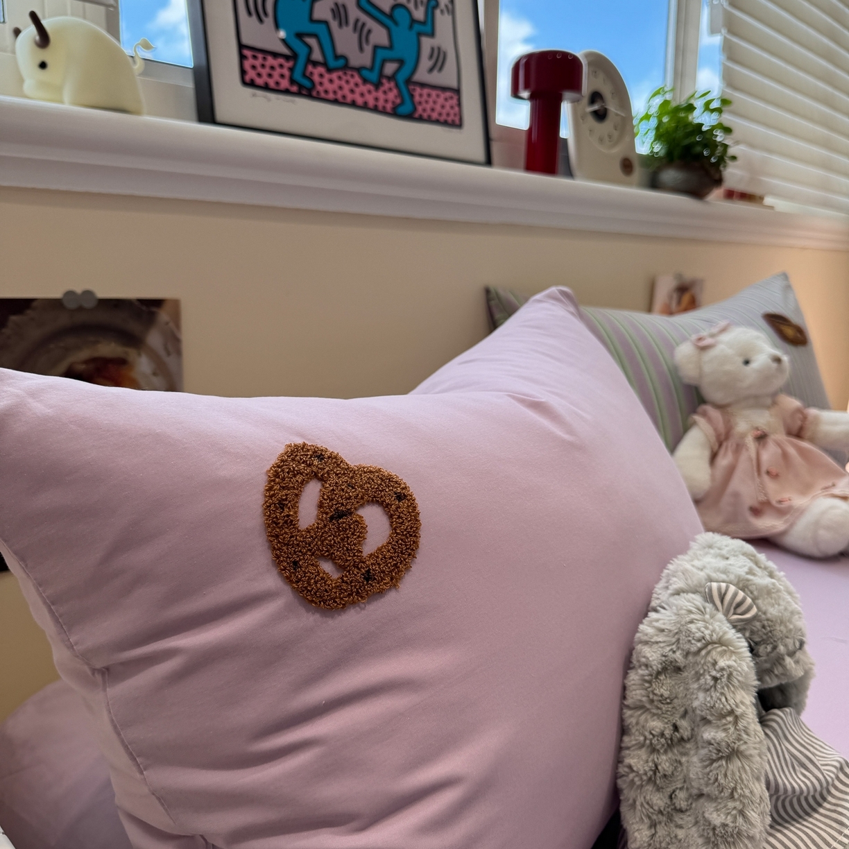 91家纺网 家纺一手货源 找家纺 珺柔家纺 2026新款水洗棉毛巾绣四件套 小熊下午茶