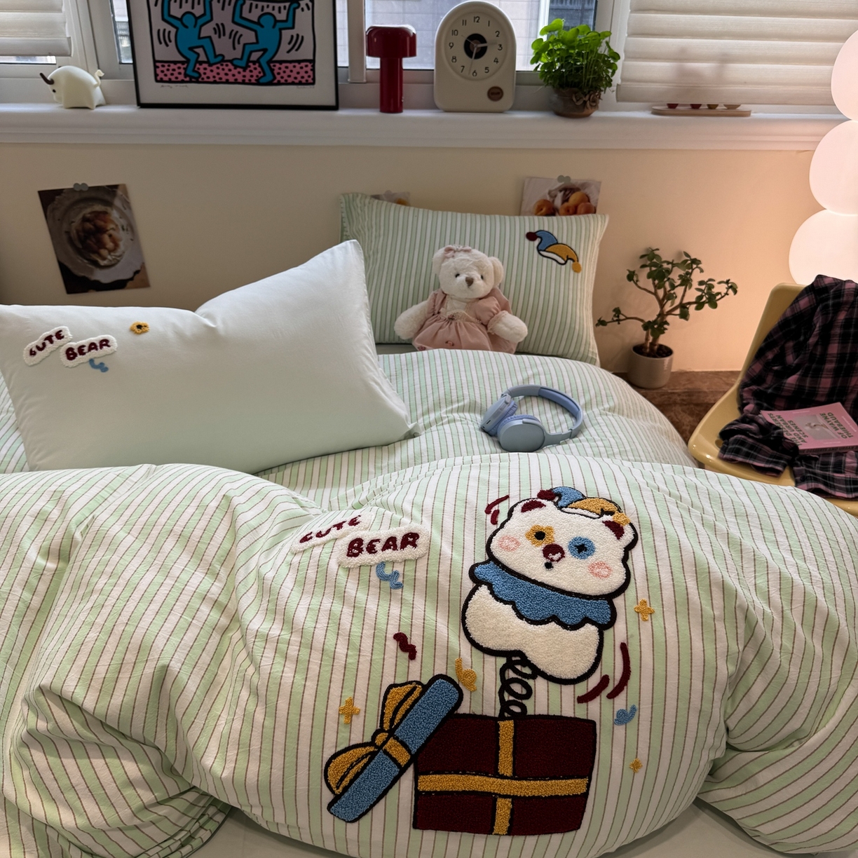 91家纺网 家纺一手货源 找家纺 珺柔家纺 2026新款水洗棉毛巾绣四件套 马戏小礼物