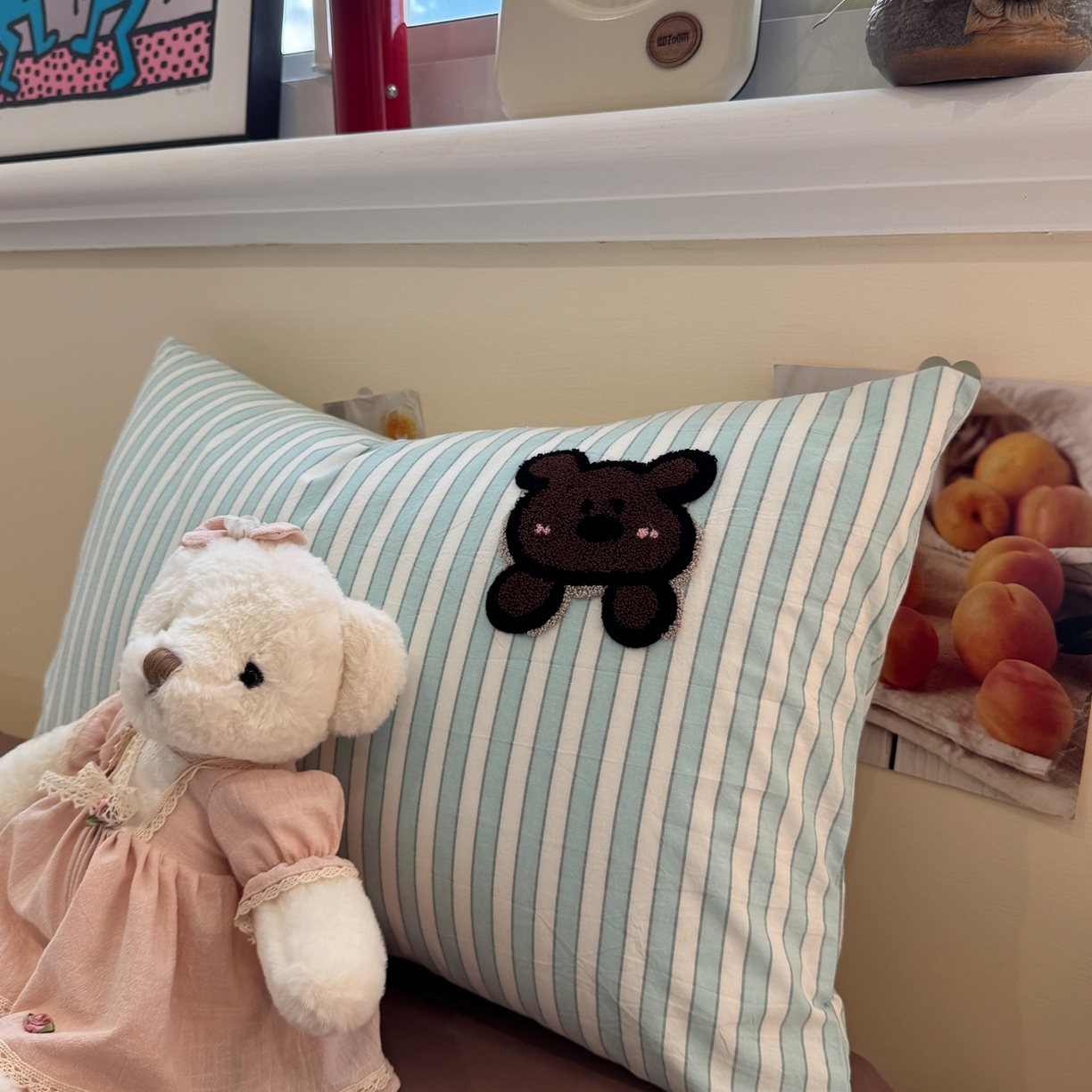 91家纺网 家纺一手货源 找家纺 珺柔家纺 2026新款水洗棉毛巾绣四件套 口袋熊