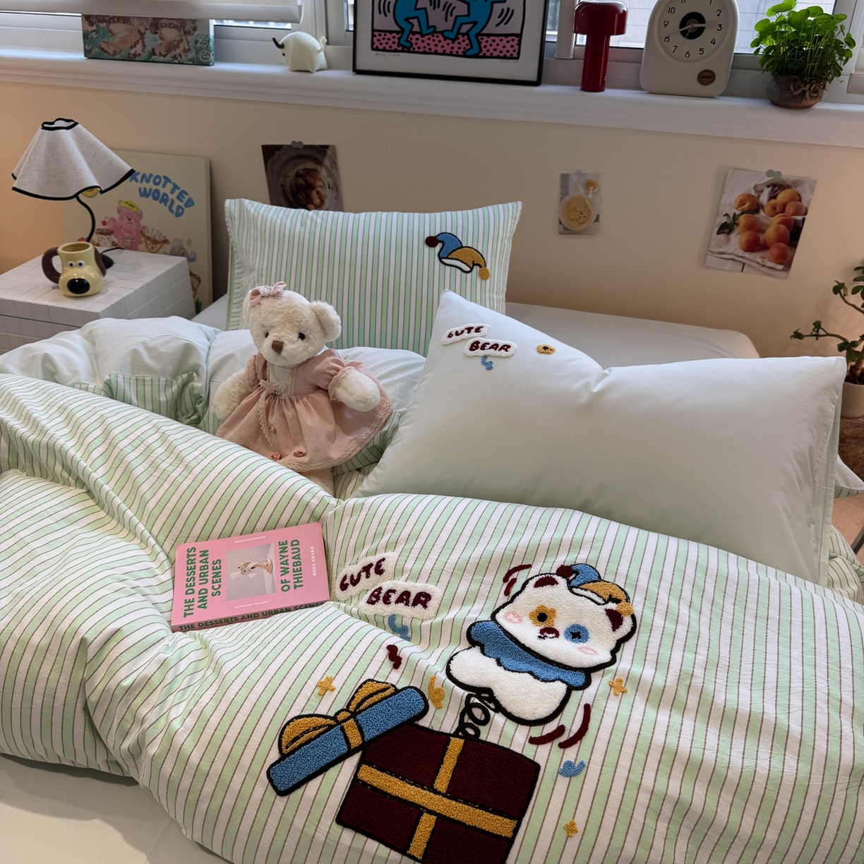 91家纺网 家纺一手货源 找家纺 珺柔家纺 2026新款水洗棉毛巾绣四件套 马戏小礼物