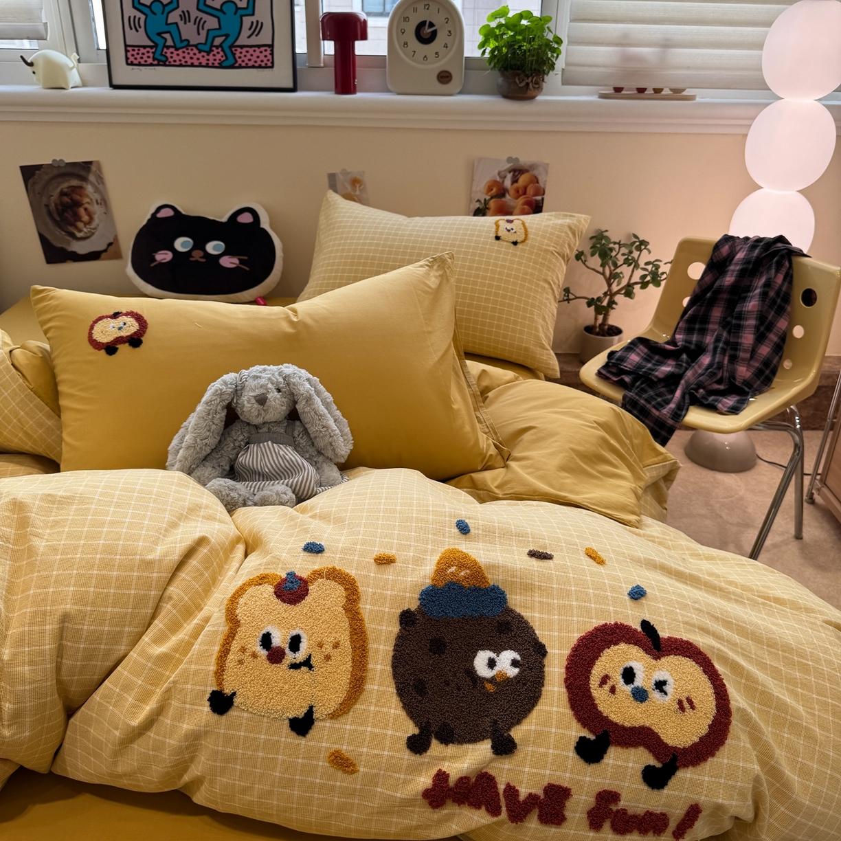 91家纺网 家纺一手货源 找家纺 珺柔家纺 2026新款水洗棉毛巾绣四件套 小曲奇