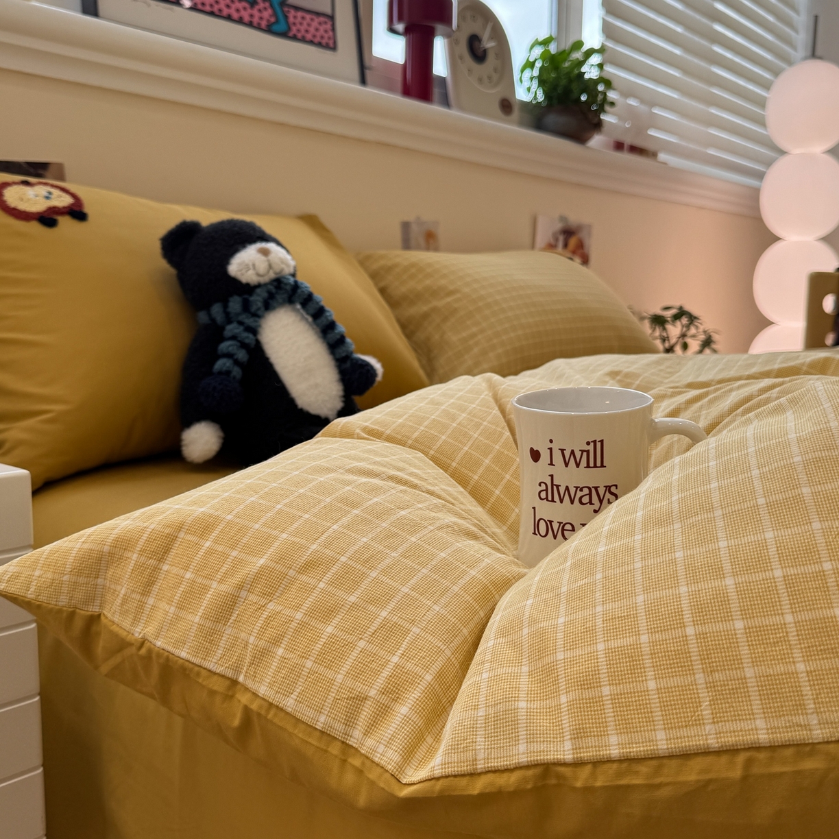 91家纺网 家纺一手货源 找家纺 珺柔家纺 2026新款水洗棉毛巾绣四件套 小曲奇