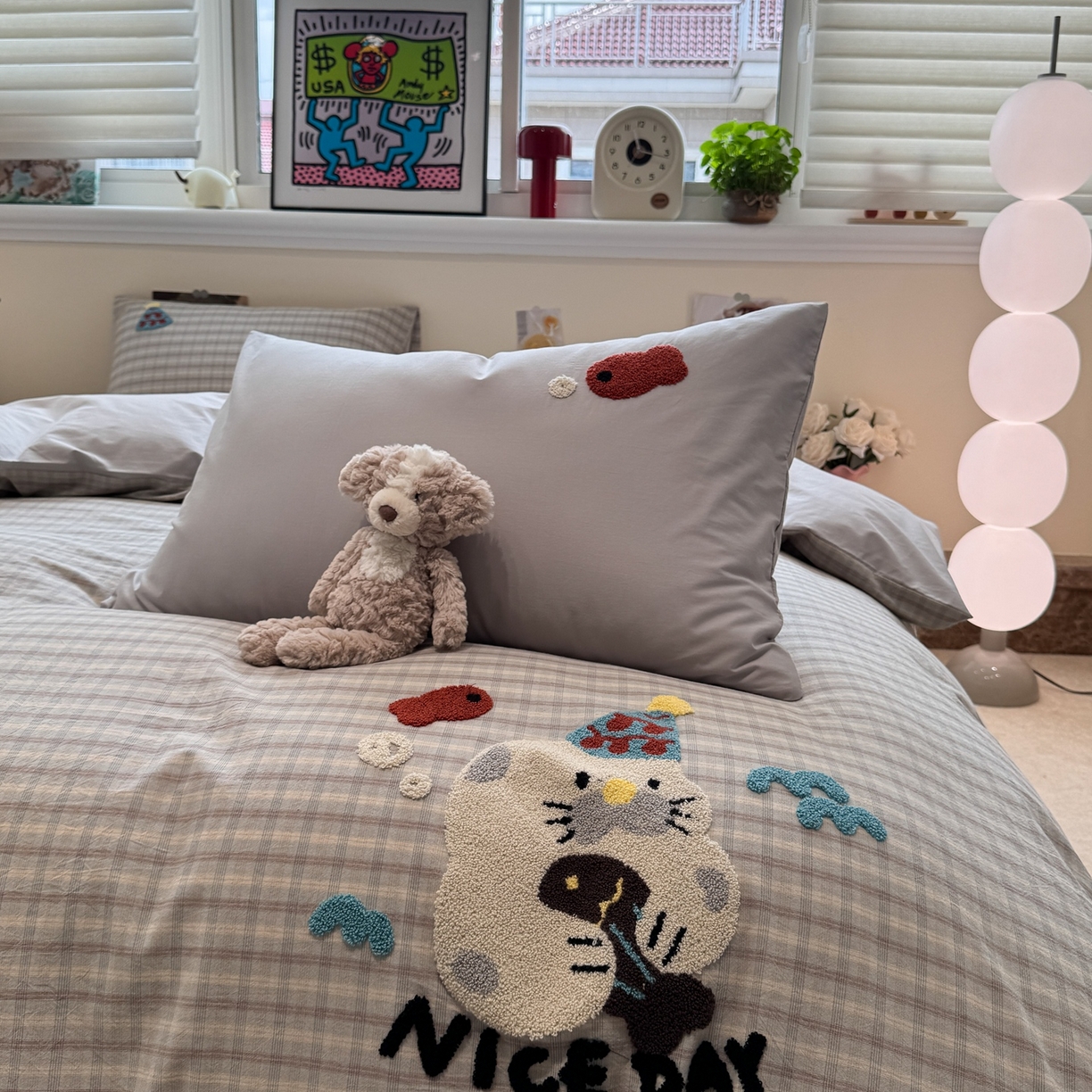 91家纺网 家纺一手货源 找家纺 珺柔家纺 2026新款水洗棉毛巾绣四件套 小海豹