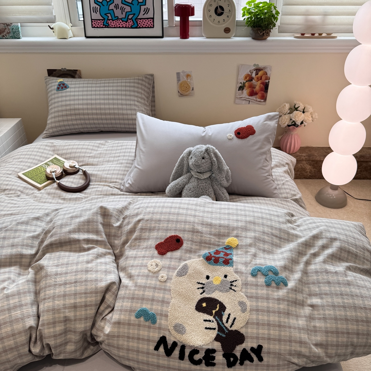 91家纺网 家纺一手货源 找家纺 珺柔家纺 2026新款水洗棉毛巾绣四件套 小海豹