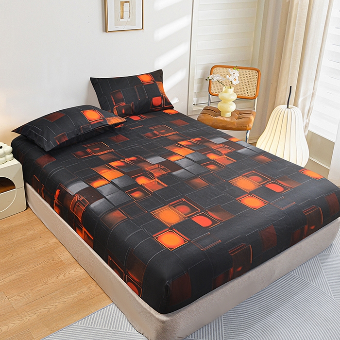 91家纺网 家纺一手货源 找家纺 （总）柏钧家纺 2026新款85g芦荟棉外贸尺寸可定制单品床笠跨境直播床笠三件套