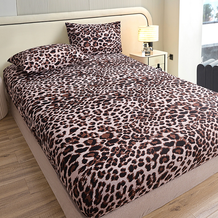 柏钧家纺 2026新款85g芦荟棉外贸尺寸可定制单品床笠跨境直播床笠三件套 波斯