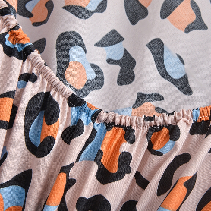 91家纺网 家纺一手货源 找家纺 柏钧家纺 2026新款85g芦荟棉外贸尺寸可定制单品床笠跨境直播床笠三件套 粉红豹