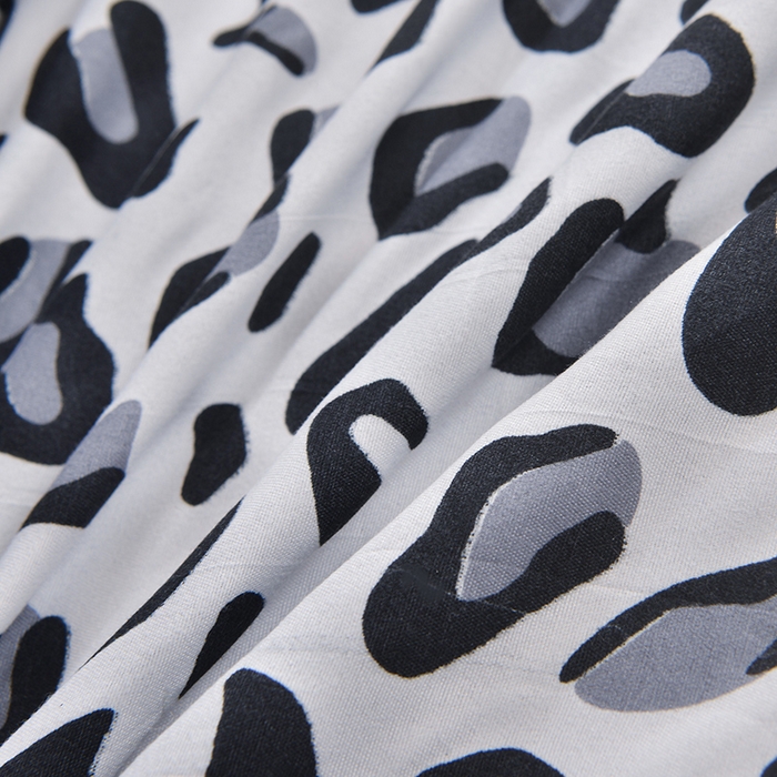 91家纺网 家纺一手货源 找家纺 柏钧家纺 2026新款85g芦荟棉外贸尺寸可定制单品床笠跨境直播床笠三件套 灰豹