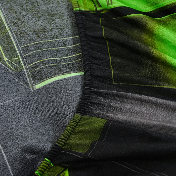 91家纺网 家纺一手货源 找家纺 柏钧家纺 2026新款85g芦荟棉外贸尺寸可定制单品床笠跨境直播床笠三件套 绿色3D