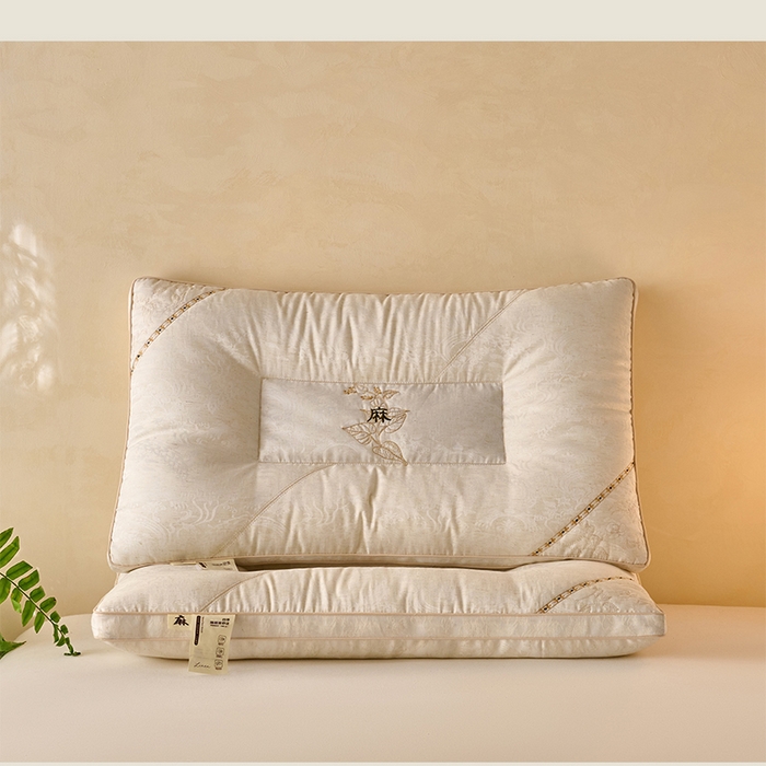 91家纺网 家纺一手货源 找家纺 （总）帝诺妮枕芯坊 2026春夏新款棉麻荞麦枕 枕头枕芯