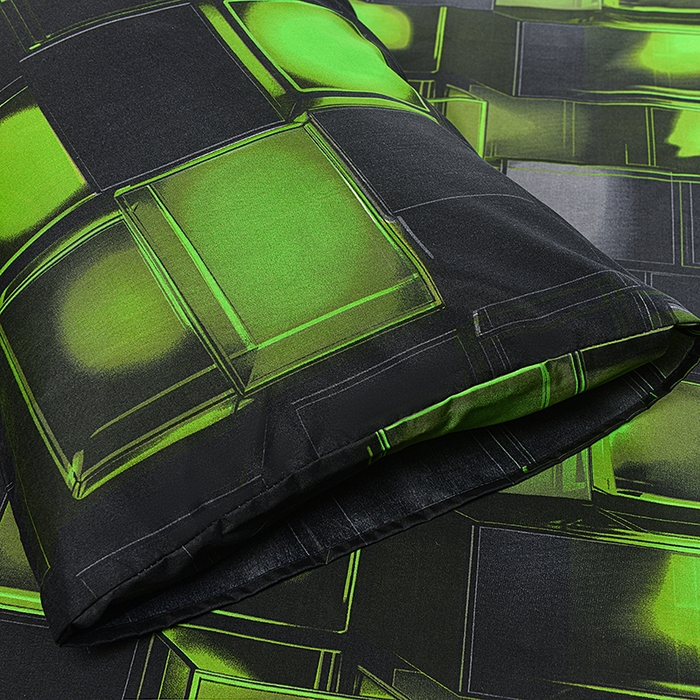 91家纺网 家纺一手货源 找家纺 柏钧家纺 2026新款85g芦荟棉外贸尺寸可定制单品床笠跨境直播床笠三件套 绿色3D