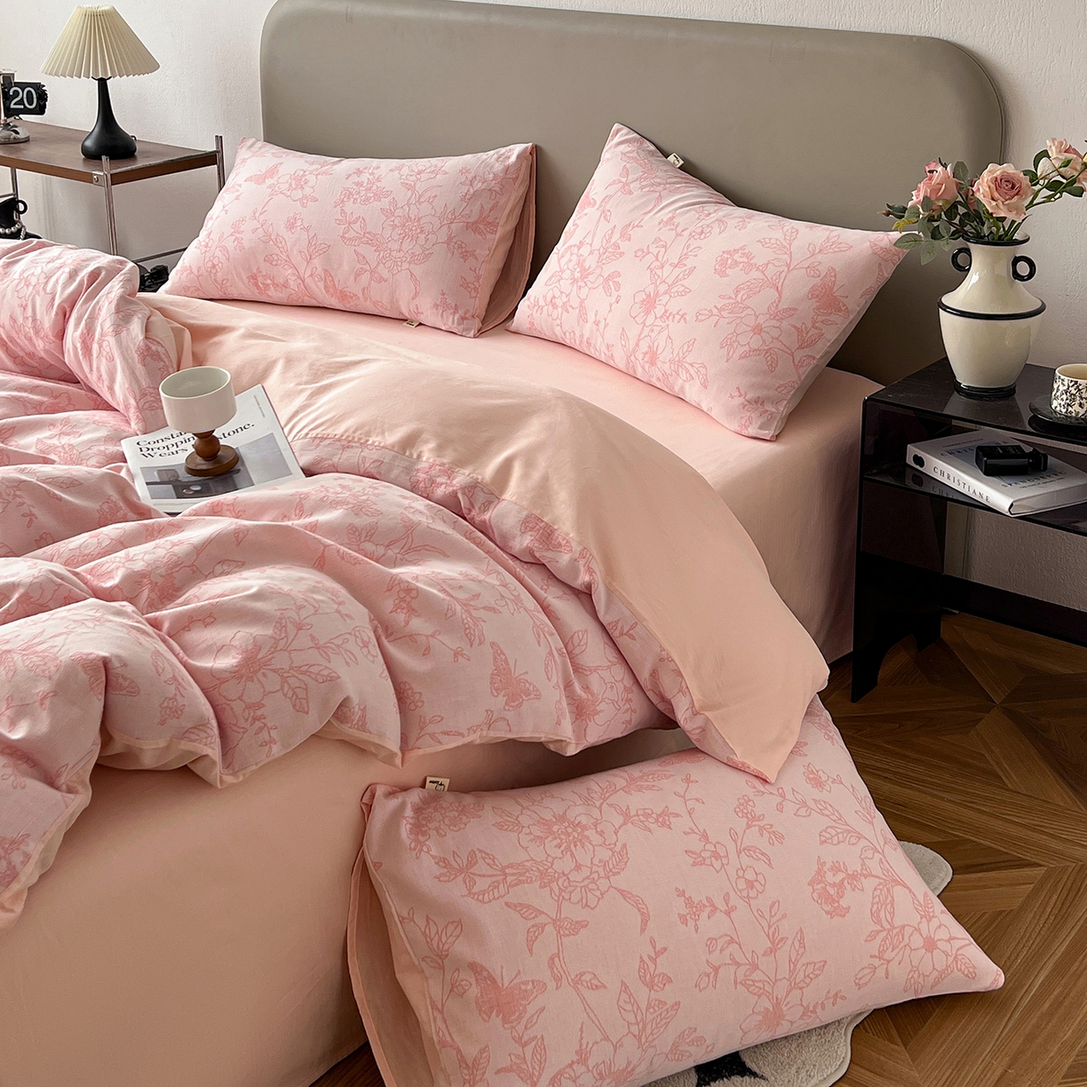 91家纺网 家纺一手货源 找家纺 （总）女子家纺 2026新款全棉纯棉色织大提花四件套