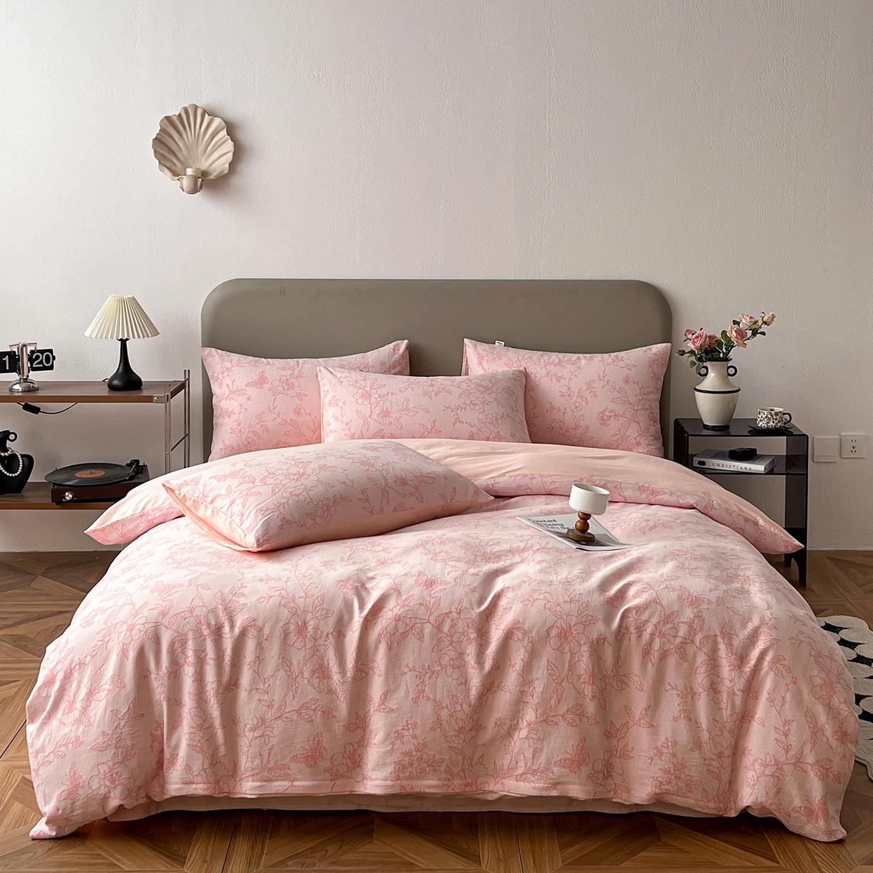 91家纺网 家纺一手货源 找家纺 （总）女子家纺 2026新款全棉纯棉色织大提花四件套