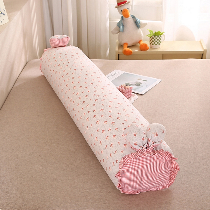 91家纺网 家纺一手货源 找家纺 （总）蔻眠 2026全棉印花双层纱长抱枕夹腿抱枕长枕芯儿童学生成人枕头