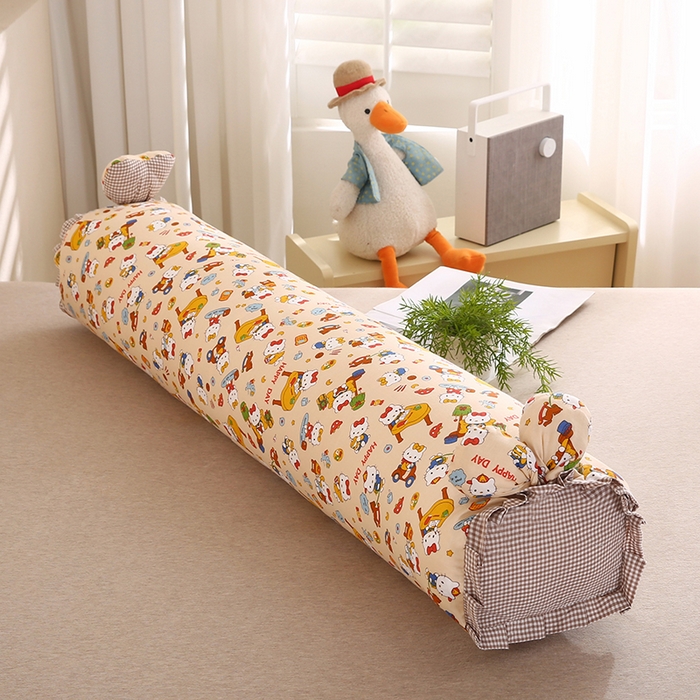 蔻眠 2026全棉印花双层纱长抱枕夹腿抱枕长枕芯儿童学生成人枕头 甜系时光