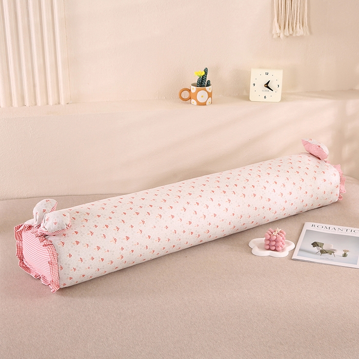 91家纺网 家纺一手货源 找家纺 蔻眠 2026全棉印花双层纱长抱枕夹腿抱枕长枕芯儿童学生成人枕头 小蘑菇