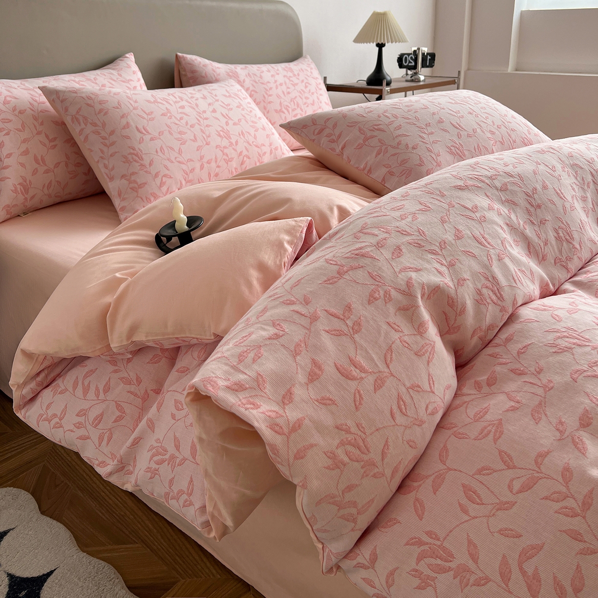 91家纺网 家纺一手货源 找家纺 （总）女子家纺 2026新款全棉纯棉色织大提花四件套