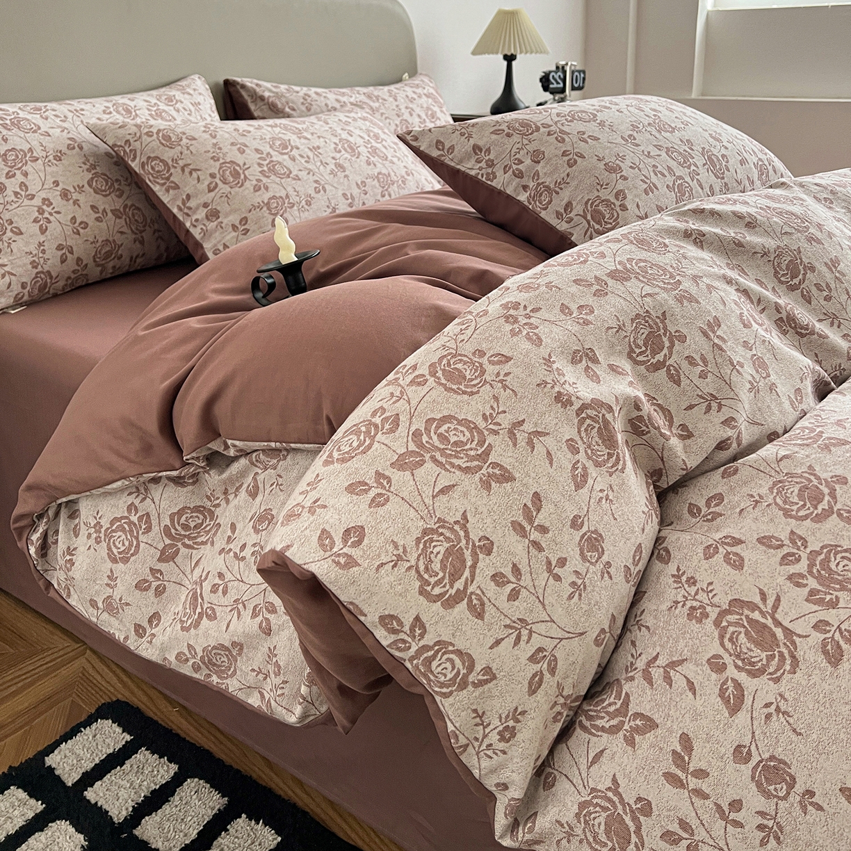 91家纺网 家纺一手货源 找家纺 （总）女子家纺 2026新款全棉纯棉色织大提花四件套