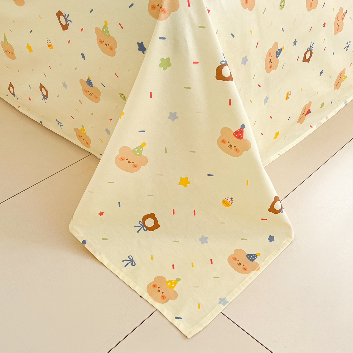 91家纺网 家纺一手货源 找家纺 寻米 2026新款13070全棉纯棉印花单被套被套单件-风格二 黄油小熊