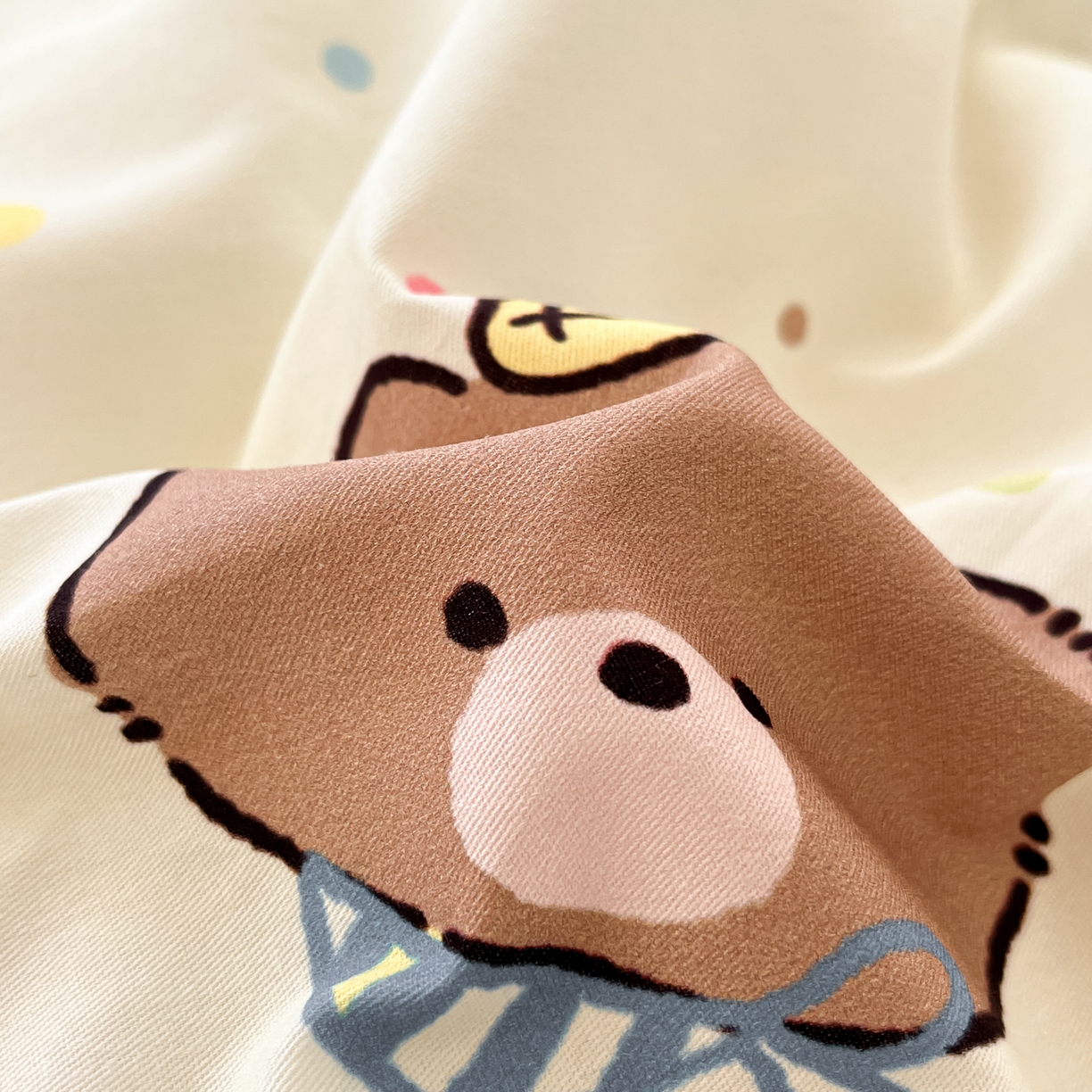 91家纺网 家纺一手货源 找家纺 寻米 2026新款13070全棉纯棉印花单被套被套单件-风格二 甜豆星球