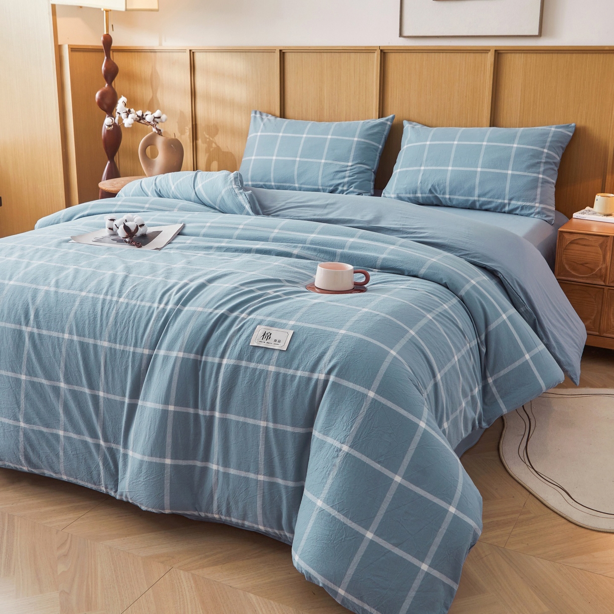 91家纺网 家纺一手货源 找家纺 鑫佰利 2026新款A类水洗棉可拆洗新疆棉花被被子被芯 马卡龙