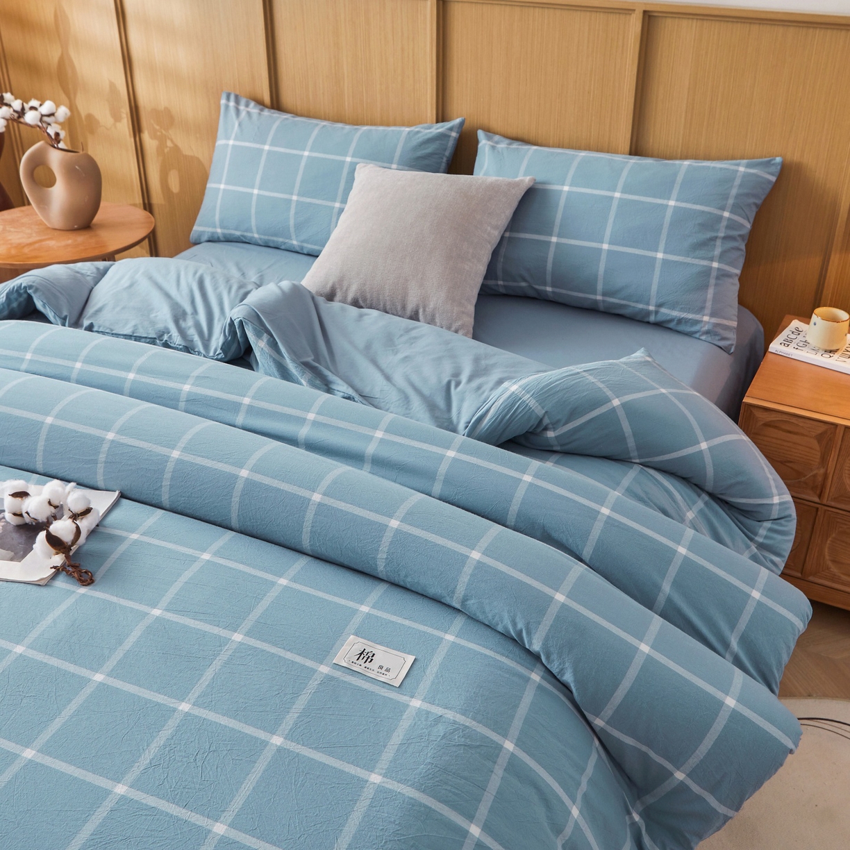 91家纺网 家纺一手货源 找家纺 鑫佰利 2026新款A类水洗棉可拆洗新疆棉花被被子被芯 马卡龙