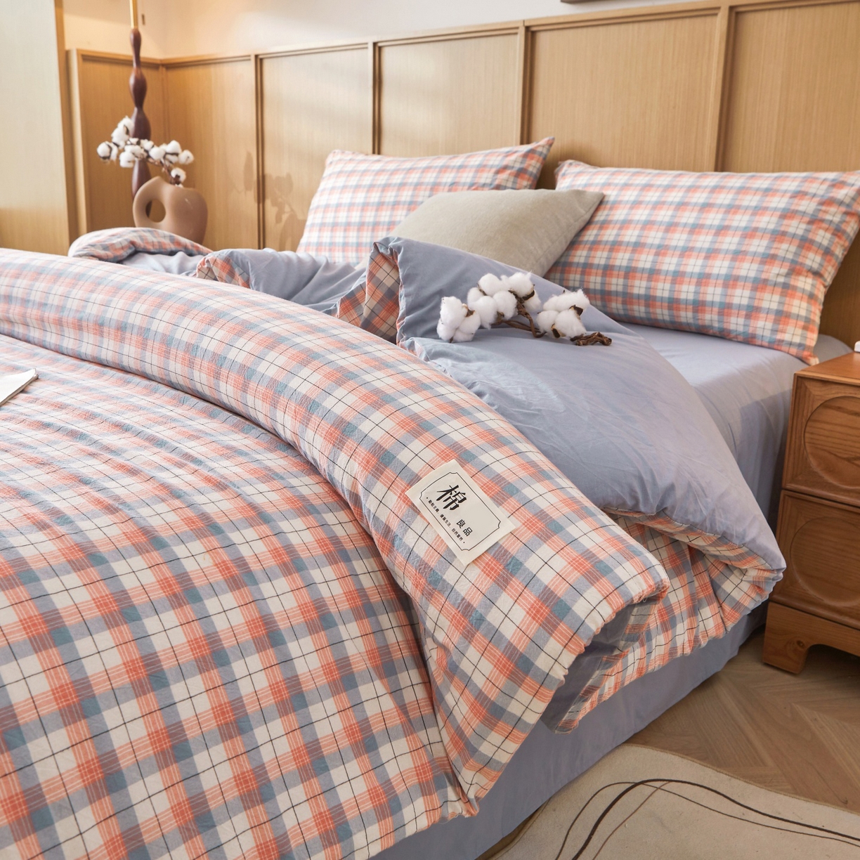 91家纺网 家纺一手货源 找家纺 鑫佰利 2026新款A类水洗棉可拆洗新疆棉花被被子被芯 贝拉粉