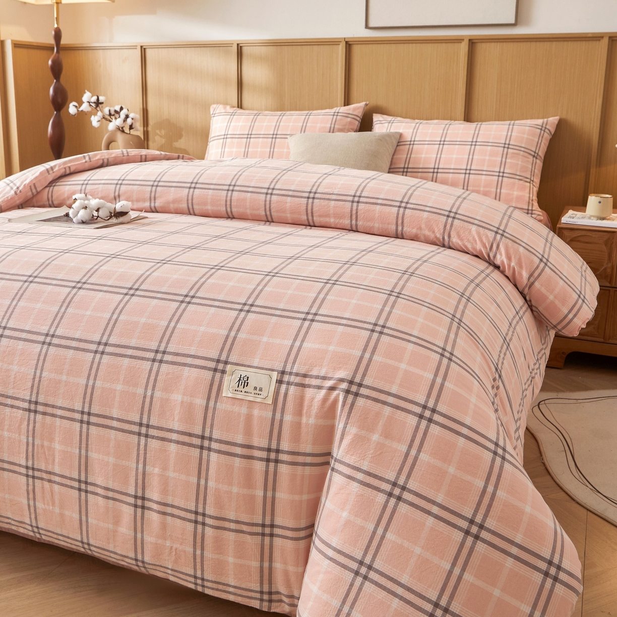 91家纺网 家纺一手货源 找家纺 鑫佰利 2026新款A类水洗棉可拆洗新疆棉花被被子被芯 乔南粉