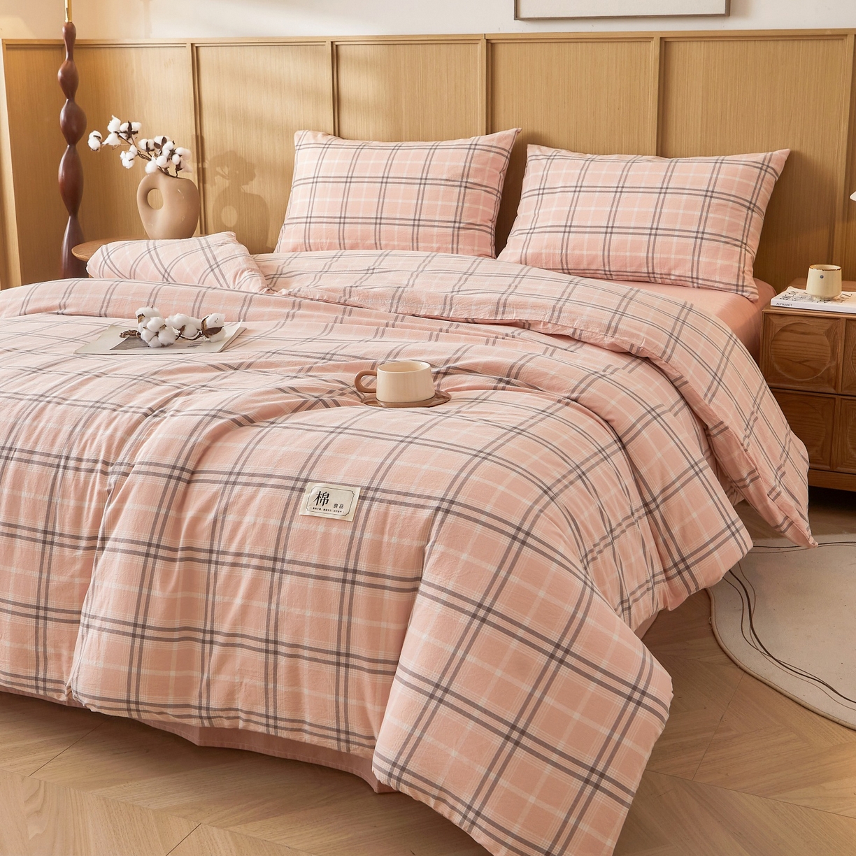 91家纺网 家纺一手货源 找家纺 鑫佰利 2026新款A类水洗棉可拆洗新疆棉花被被子被芯 乔南粉