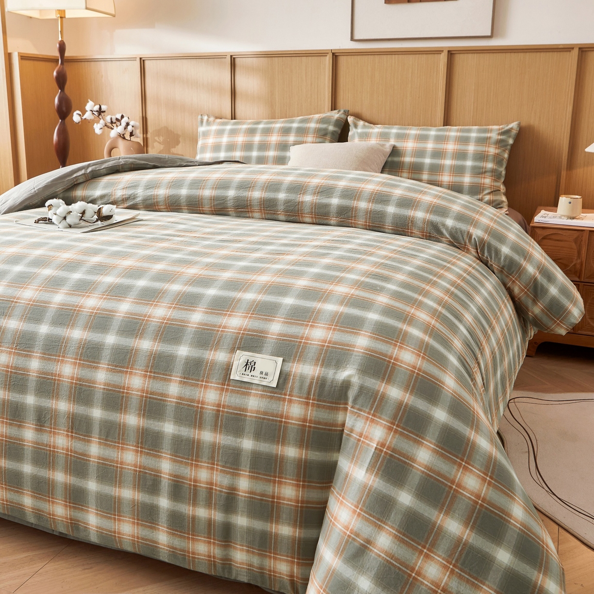 91家纺网 家纺一手货源 找家纺 鑫佰利 2026新款A类水洗棉可拆洗新疆棉花被被子被芯 诺卡橙